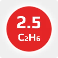 Этан (С2H6) 2.5 (99,5%) хладагент марка R-170 в баллоне 10л (2,8кг) соединение W21,8x1,14'' LH (DIN1)