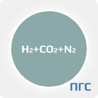 ПГС ГСО 1 разряд, Водород (H2) 3,5 %, Диоксид углерода (CO2) 6 % в азоте, в стальном баллоне 4-5 л