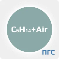 ПГС ГСО гексан С6Н14 (0,25%) в воздухе N2 в баллоне УС 4-5 л. вентиль латунь