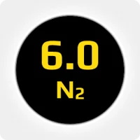 Азот (N2) 6.0 (99,9999%) в баллоне 50л 200бар, соединение  G3-4 (DIN 9)