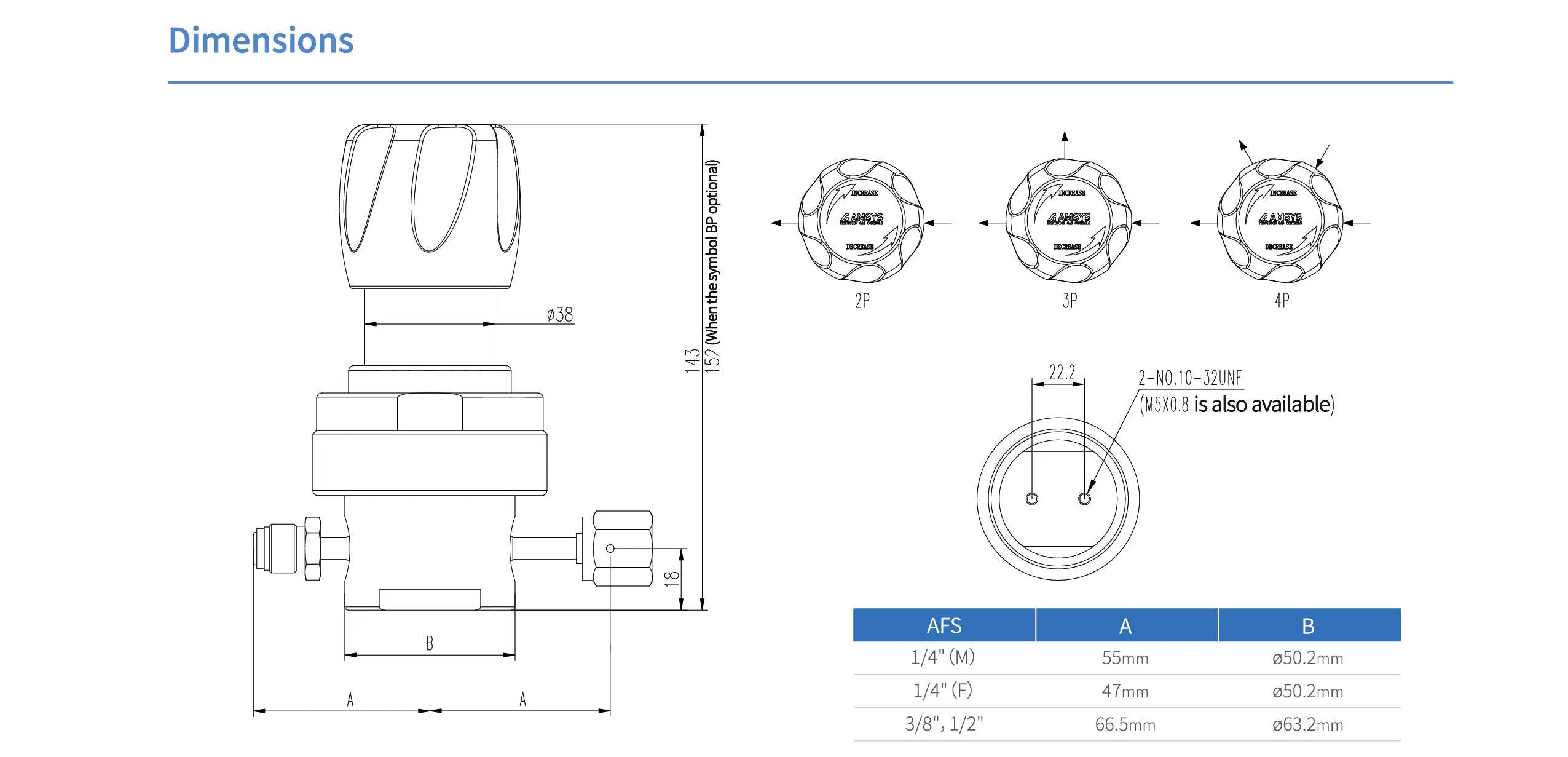 Регулятор AMFLO UHP AU21 Материал: Код Z (Body,Poppet, Nozzle,Diaphragm,Gland-SUS316L,Seat: PCTFE) ; Поверхность 0.25 um; 4х портовый, CV-0.09