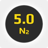 Азот (N2) ПНГ в баллоне 5л 150бар, соединение  G 3/4 (DIN 9)