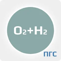ПГС ГСО 2 разряд кислород (О2) 0,5% в водороде (Н2) в стальном баллоне 10 л. вентиль латунь