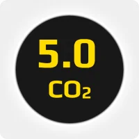 Углекислота (СO2) высокой чистоты 5.0 (99,999%) в баллоне 5л, наполнение 3 кг., соединение G 3-4 (DIN 9)
