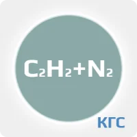 Калибровочная газовая смесь 100атм.: АЦЕТИЛЕН (C2H2) 1.15 % + АЗОТ (N2) ост. в баллоне 10 л. Сталь, вентиль нержавеющий DIN6